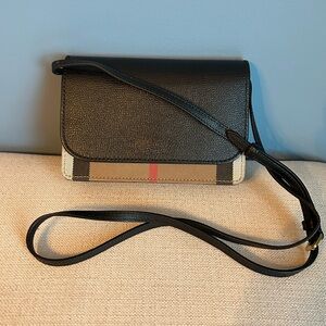 Burberry Black Hampshire Crossbody Bag